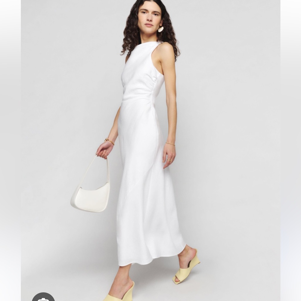 Reformation Cassette linen dress
